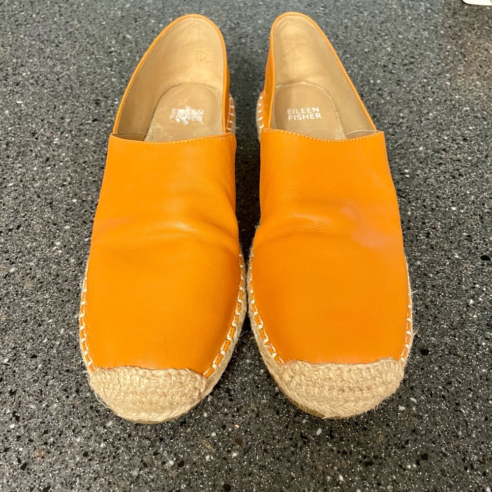 Eileen Fisher Vibrant Orange Espadrilles